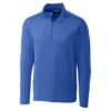 Cutter & Buck Men's Tour Blue DryTec Pennant Sport Half-Zip -Cutter & Buck MCK09424 Tour Blue F