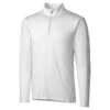 Cutter & Buck Men's White DryTec Pennant Sport Half-Zip -Cutter & Buck MCK09424 White F
