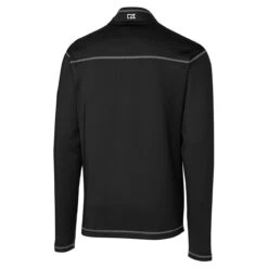 Cutter & Buck Men's Black DryTec Evergreen Reversible Half-Zip -Cutter & Buck MCK09425 Black B