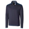 Cutter & Buck Men's Liberty Navy DryTec Evergreen Reversible Half-Zip