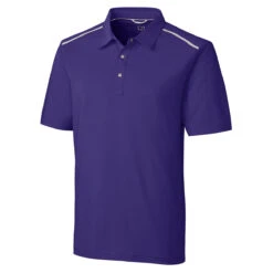 Cutter & Buck Men's College Purple DryTec Fusion Polo