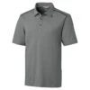 Cutter & Buck Men's Elemental Grey DryTec Fusion Polo -Cutter & Buck MCK09428 Elemental Grey F