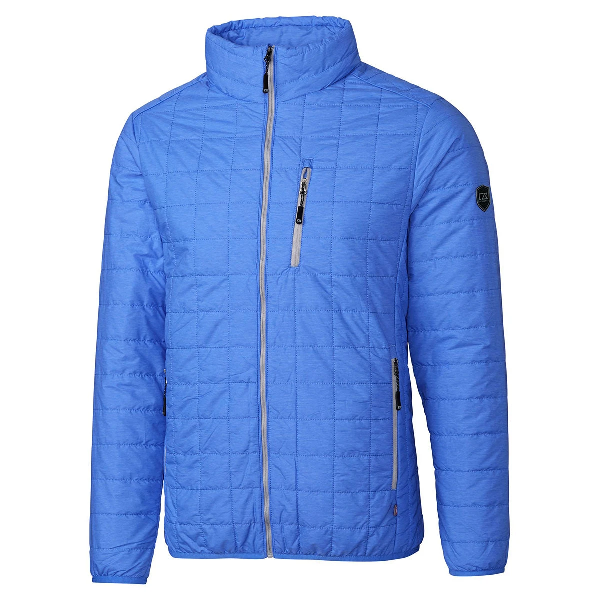 Cutter & Buck Men's Blue Melange Rainier Jacket 3 Cutter & Buck Men's Blue Melange Rainier Jacket