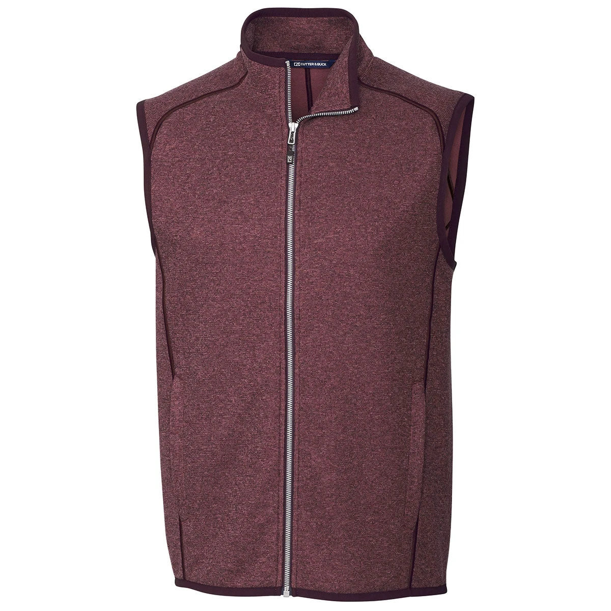 Cutter & Buck Men's Bordeaux Heather Mainsail Vest 3 Cutter & Buck Men's Bordeaux Heather Mainsail Vest
