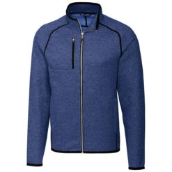 Cutter & Buck Men's Tour Blue Heather Mainsail Jacket