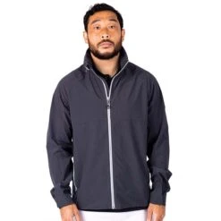 Cutter & Buck Men's Obsidian Vapor Water Repellent Stretch Full Zip Rain Jacket -Cutter & Buck MCO00058 OSI HTF