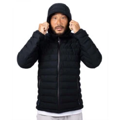 Cutter & Buck Men's Black Ridge Repreve Eco Insulated Puffer Jacket -Cutter & Buck MCO00067 BL HTF