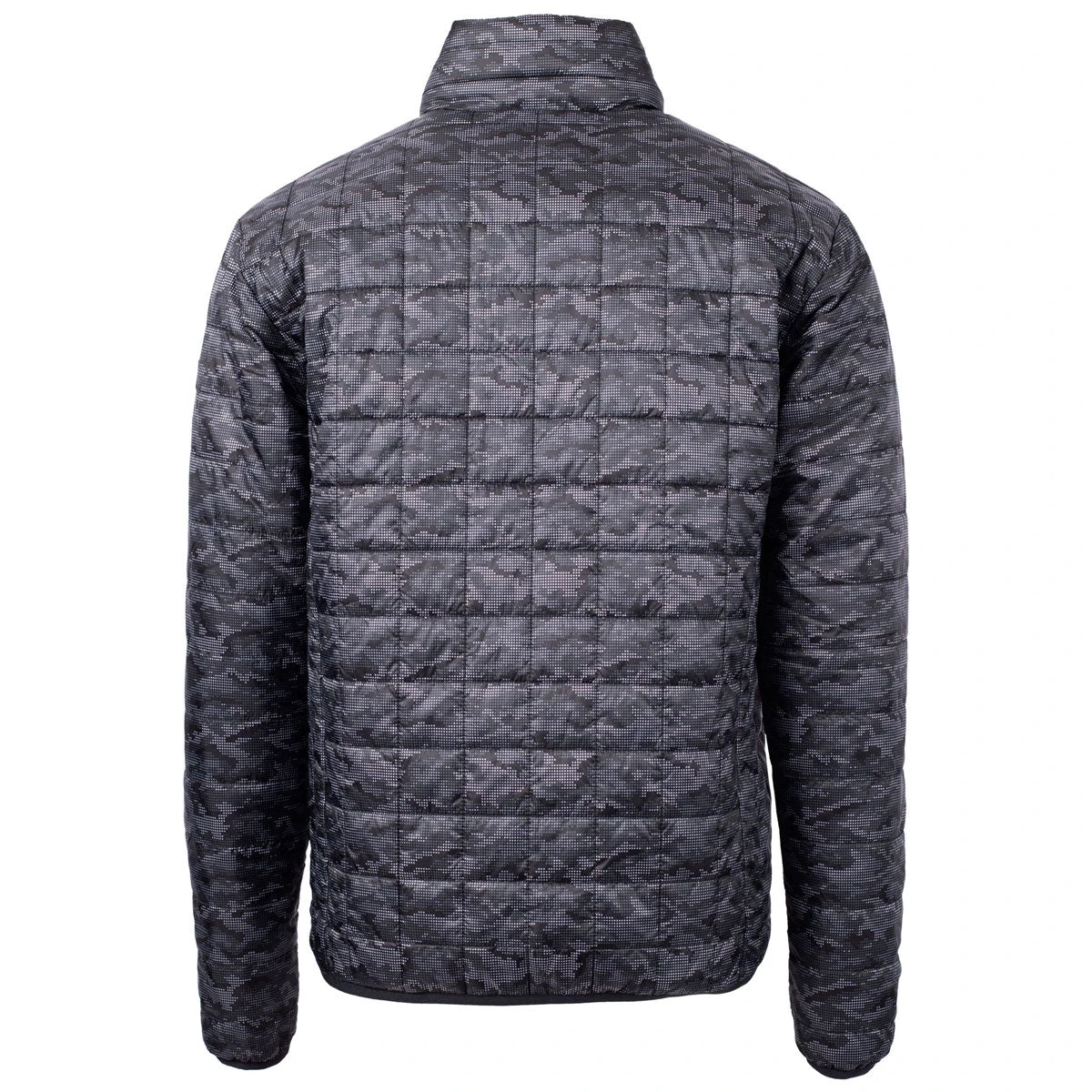 Cutter & Buck Men's Black Rainer PrimaLoft Eco Insulated Full Zip Printed Puffer Jacket 4 Cutter & Buck Men's Black Rainer PrimaLoft Eco Insulated Full Zip Printed Puffer Jacket - Image 2