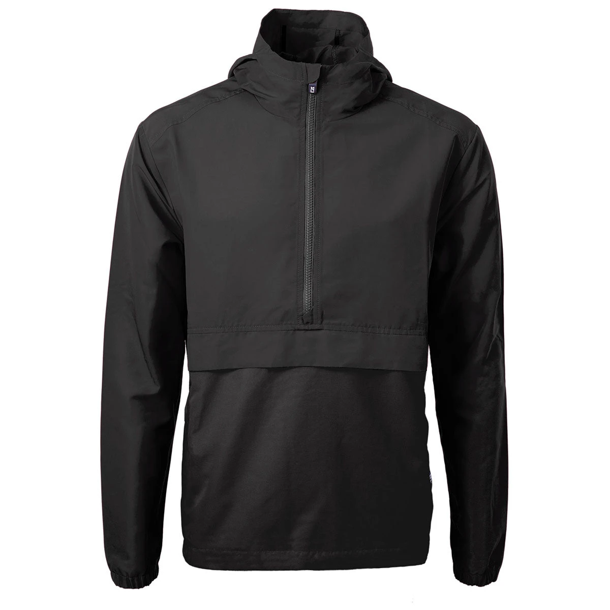 Cutter & Buck Men's Black Charter Eco Recycled Anorak Jacket 3 Cutter & Buck Men's Black Charter Eco Recycled Anorak Jacket