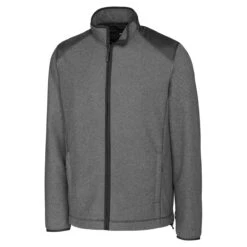 Cutter & Buck Men's Charcoal Heather WeatherTec Cedar Park Full-Zip