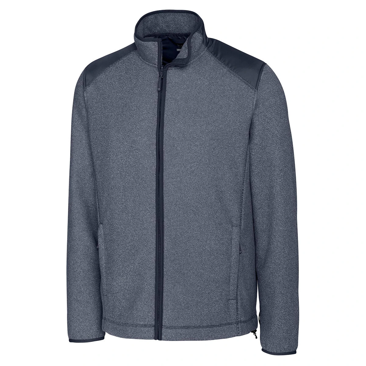 Cutter & Buck Men's Liberty Navy Heather WeatherTec Cedar Park Full-Zip 3 Cutter & Buck Men's Liberty Navy Heather WeatherTec Cedar Park Full-Zip