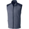 Cutter & Buck Men's Liberty Navy Cedar Park Full Zip Vest -Cutter & Buck MCO09842 Liberty Navy F