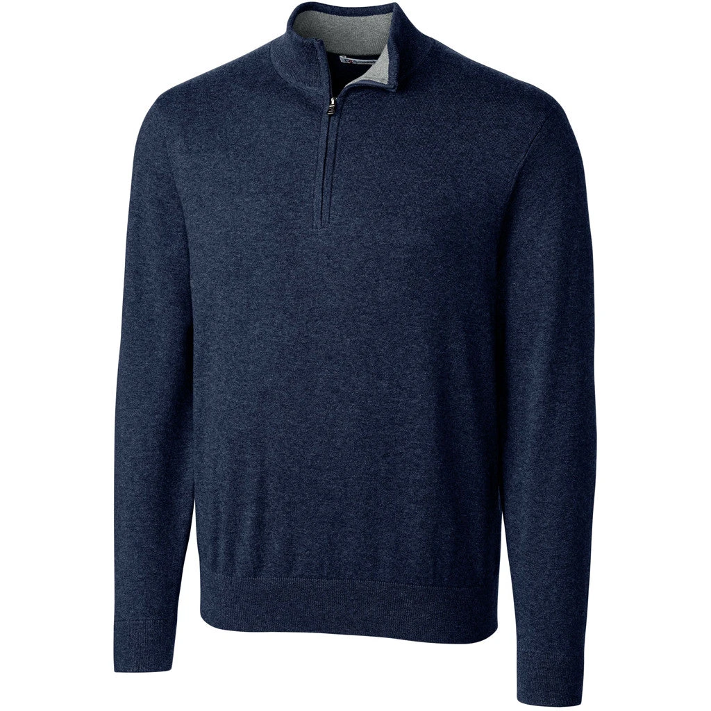 Cutter & Buck Men's Liberty Navy Lakemont Half Zip 3 Cutter & Buck Men's Liberty Navy Lakemont Half Zip