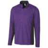 Cutter & Buck Clique Men's College Purple Ice Colorblock Half Zip -Cutter & Buck MQK00100 CLP F
