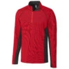 Cutter & Buck Clique Men's Red Ice Colorblock Half Zip