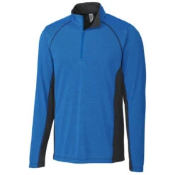 Cutter & Buck Clique Men's Royal Blue Ice Colorblock Half Zip
